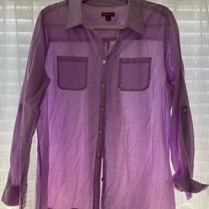 Medina lavender cotton shirt